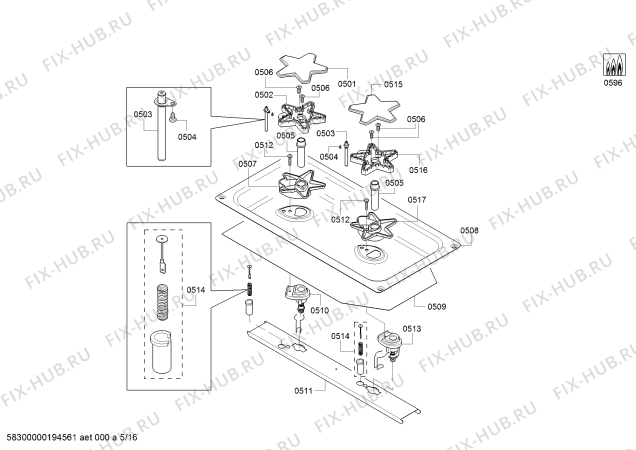 Схема №8 PRD606RCSG, Thermador с изображением Кабель для плиты (духовки) Bosch 12014083