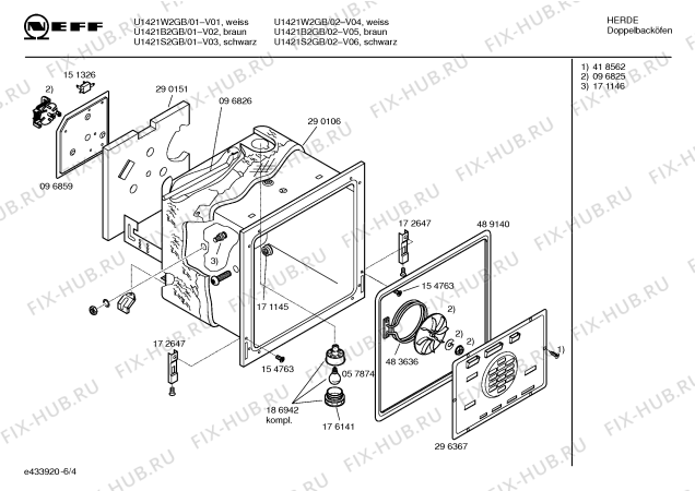 Схема №2 U1421W2GB с изображением Панель управления для плиты (духовки) Bosch 00434660