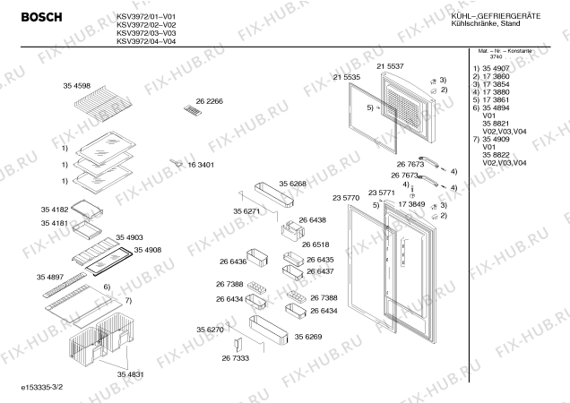 Взрыв-схема холодильника Bosch KSV3972 - Схема узла 02
