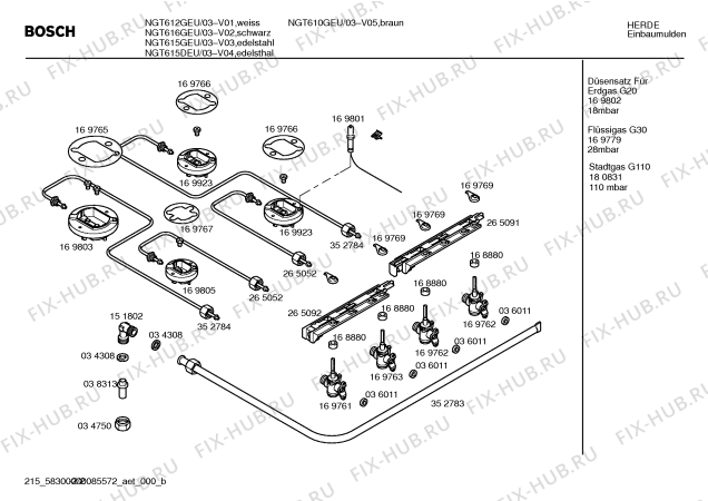 Схема №2 NGT610GEU с изображением Ручка регулировки мощности для плиты (духовки) Bosch 00188844