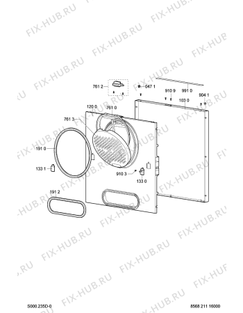 Схема №2 TRK 5065 с изображением Запчасть для стиральной машины Whirlpool 480112101554