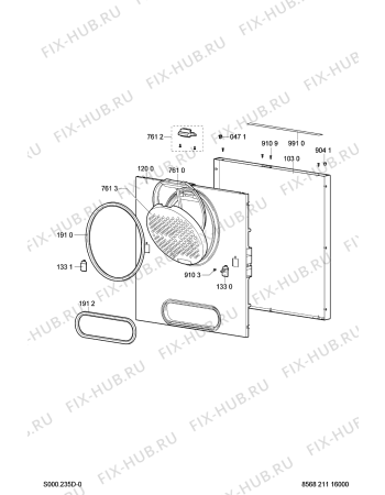 Схема №2 TRK 5065 с изображением Бак (полубак) Whirlpool 481990800422