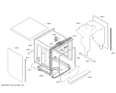 Схема №1 SMS43D02TR SilencePlus с изображением Панель управления для посудомойки Bosch 00743655