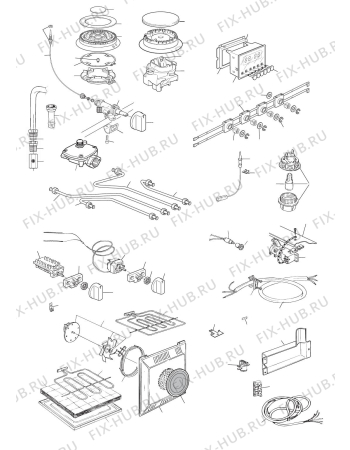Схема №2 D61GII с изображением Провод для плиты (духовки) DELONGHI 1131311