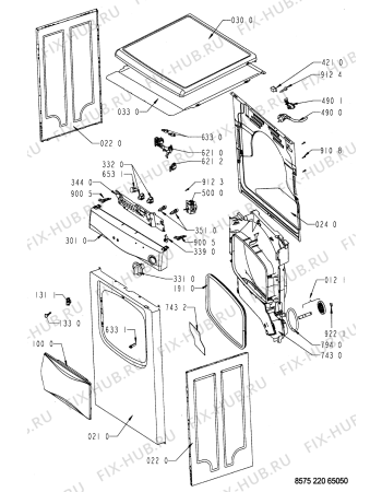 Схема №1 AWZ 2202 с изображением Обшивка для электросушки Whirlpool 481245213522