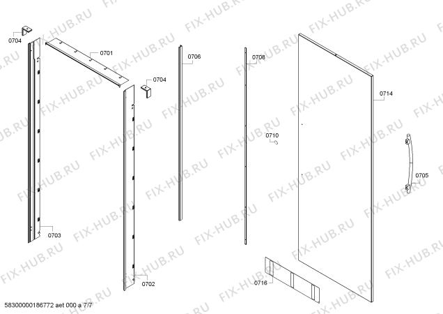 Схема №2 CIR36M1IL1 с изображением Изоляция для холодильника Bosch 00775835