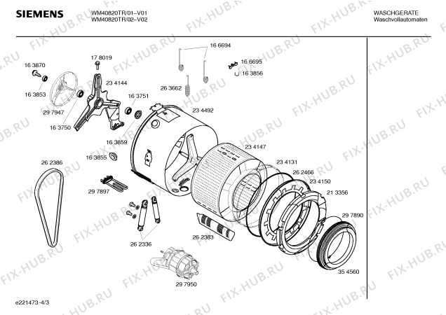 Схема №1 WM40810 SIWAMAT 4081 с изображением Мотор для стиралки Bosch 00297950