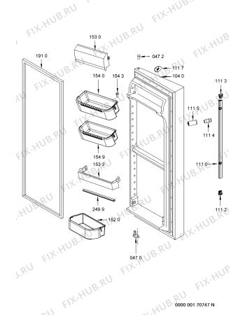 Схема №4 FRSS2VAF20/0 с изображением Другое для холодильника Whirlpool 481241829793