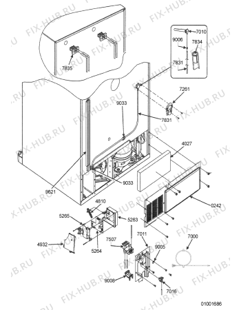 Схема №6 KRFC 9010/IN с изображением Защита для холодильной камеры Whirlpool 481248868141