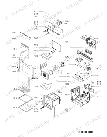Схема №1 AKZ 431/IX/01 с изображением Панель для духового шкафа Whirlpool 480121100702