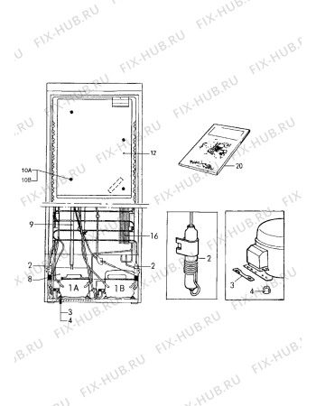 Взрыв-схема холодильника Electrolux ER3912B - Схема узла Cooling system 017