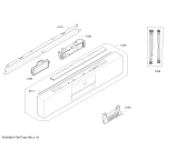 Схема №3 SMU69U85AU made in Germany с изображением Передняя панель для посудомойки Bosch 00797121