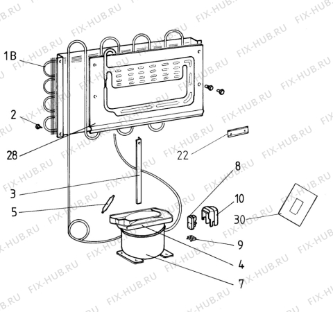 Взрыв-схема холодильника Electrolux RW632A - Схема узла C10 Cold, users manual