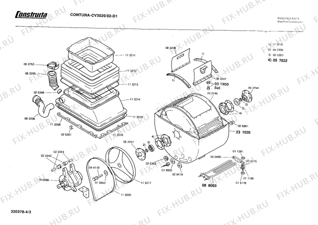 Схема №2 CV3020 с изображением Панель для стиралки Bosch 00116759