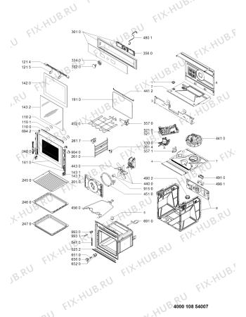 Схема №1 AKZ 6270 WH с изображением Микромодуль для плиты (духовки) Whirlpool 481010619700