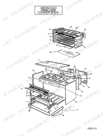 Схема №2 H96G1FCX (F088278) с изображением Термоэлемент для электропечи Indesit C00383367