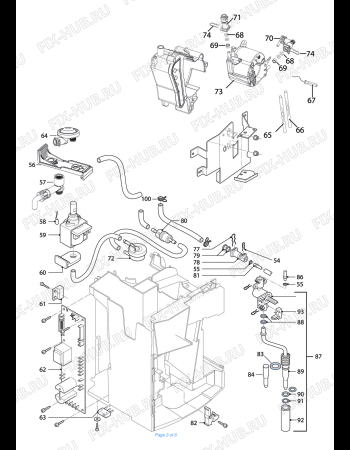 Схема №1 MAGNIFICA  ESAM03110W с изображением Микромодуль для кофеварки (кофемашины) DELONGHI 5213220131
