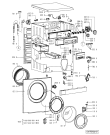 Схема №1 AWL 367/1 с изображением Труба для стиральной машины Whirlpool 481953028717