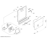 Схема №4 SMI50M15EU с изображением Передняя панель для посудомоечной машины Bosch 00677662
