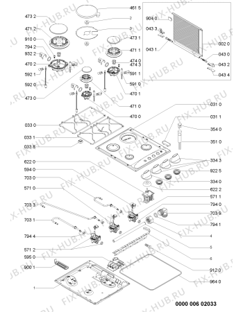 Схема №1 AKM261 IX с изображением Затычка для плиты (духовки) Whirlpool 481244038959