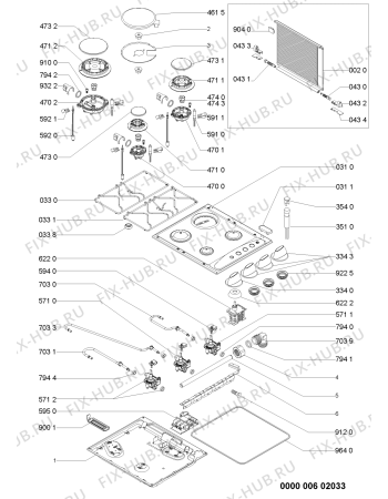 Схема №1 AKM261 IX с изображением Шланг для духового шкафа Whirlpool 480121101469