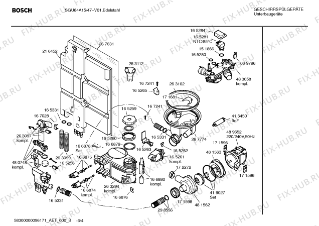 Схема №3 SGU84A15 Exclusiv с изображением Передняя панель для посудомоечной машины Bosch 00435340