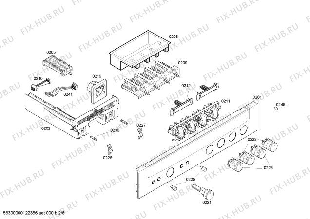 Схема №3 E4542N0 с изображением Переключатель для электропечи Bosch 00607145