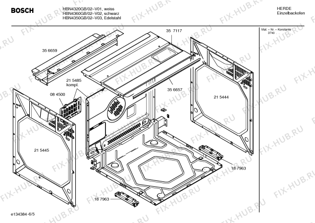 Схема №2 HBN4320GB с изображением Инструкция по эксплуатации для духового шкафа Bosch 00581491