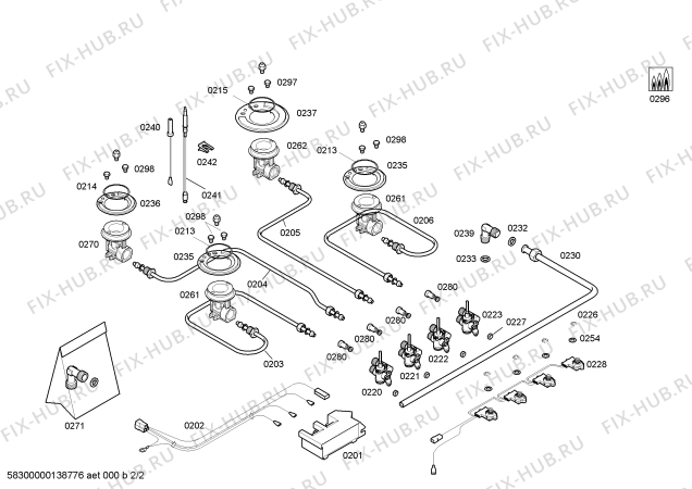 Схема №1 N24K30N0NL ENC.N24K30N0NL 2G C30F IH5-G NEFF с изображением Решетка для электропечи Bosch 00670573