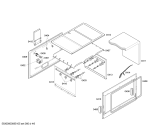 Схема №2 HEK66X41ED BOSCH PROFESSIONAL с изображением Дверь для плиты (духовки) Bosch 00473367