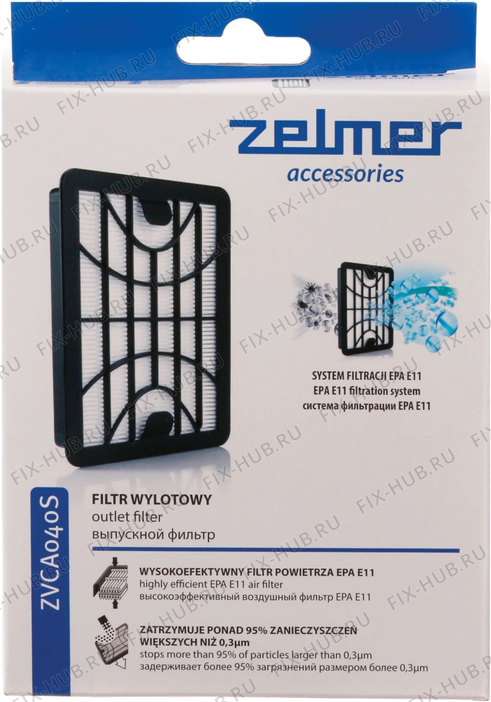 Большое фото - Гигиенический фильтр HEPA для электропылесоса Zelmer 00632560 в гипермаркете Fix-Hub