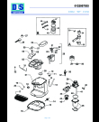 Схема №1 CS 350 с изображением Поддонник для электрокофемашины DELONGHI 5313270039