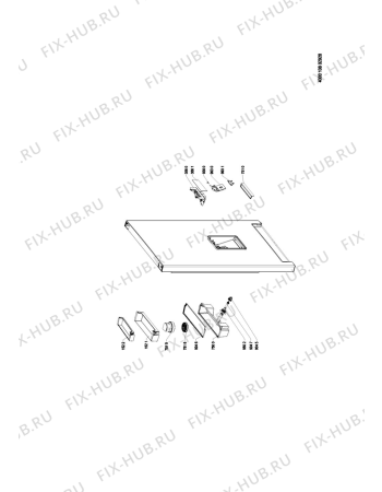 Схема №1 LR8S1WAQUK (F095365) с изображением Дверца для холодильной камеры Indesit C00387620