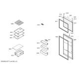 Схема №2 P1KVT2900A с изображением Дверь для холодильной камеры Bosch 00246282
