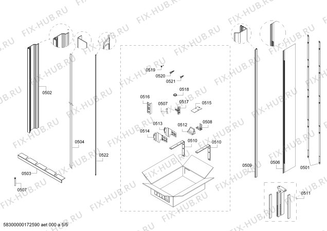 Схема №2 RW414301 Gaggenau с изображением Плата для холодильника Bosch 00743672