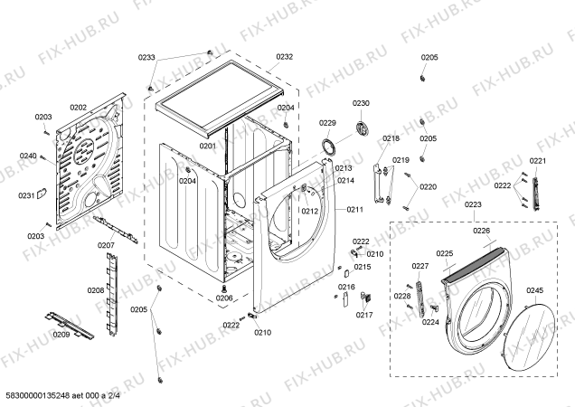 Схема №1 WTB76550NL Logixx 10New Dimension с изображением Заглушка для сушилки Bosch 00607747