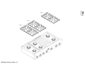 Схема №2 PCG486EL с изображением Панель для плиты (духовки) Bosch 00478908