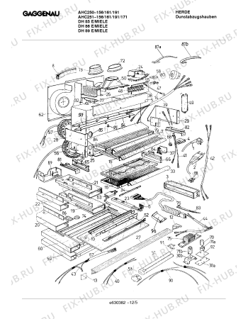 Схема №4 DH251161 DH 86 E/MIELE с изображением Рамка для вентиляции Bosch 00211060