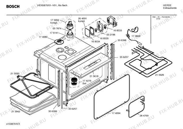 Взрыв-схема плиты (духовки) Bosch HEN5870 Bosch - Схема узла 03