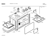 Схема №1 HEN5870 Bosch с изображением Панель управления для плиты (духовки) Bosch 00361864