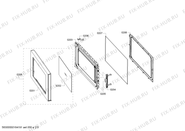 Схема №2 3WGB2018 с изображением Кабель для микроволновки Bosch 00641643
