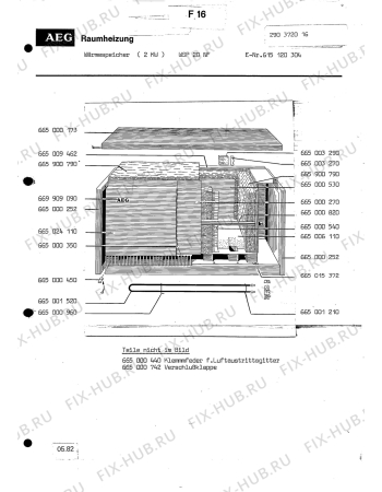 Взрыв-схема посудомоечной машины Aeg WAESP WE 2005 - Схема узла Section1