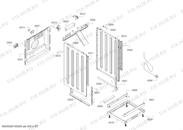 Схема №1 CH821120V Constructa с изображением Панель управления для плиты (духовки) Bosch 00772604