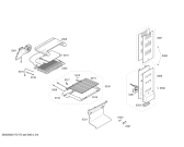 Схема №3 KGN39XI41 с изображением Дверь для холодильной камеры Bosch 00712924