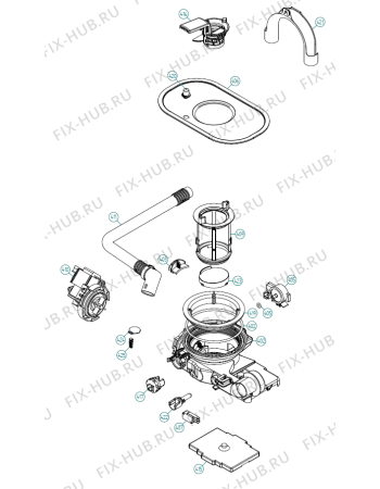 Взрыв-схема посудомоечной машины Gorenje VA9611QTUU-A02 NL   -VA9611QTUU-A02 (900001404, DW70.3) - Схема узла 04