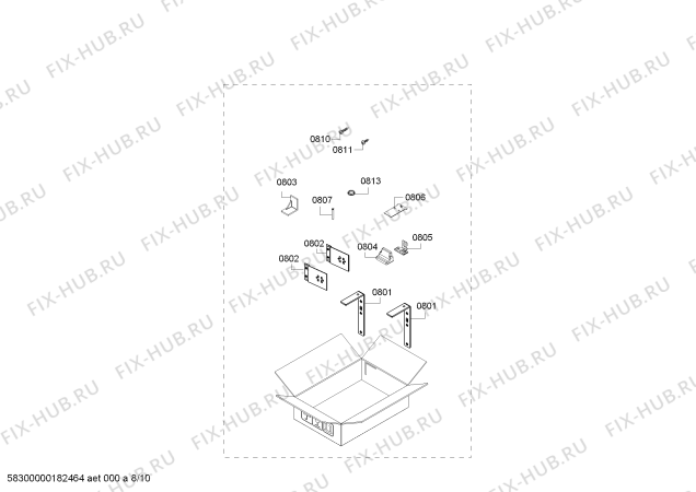Схема №1 CIB30M1ER1 с изображением Панель для холодильника Bosch 11021906