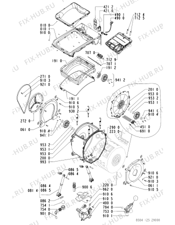 Схема №2 EV 1250 с изображением Декоративная панель для стиральной машины Whirlpool 481245214275