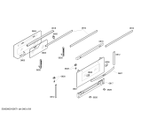 Схема №4 U1442S0GB с изображением Фронтальное стекло для духового шкафа Bosch 00443462