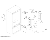 Схема №2 B36IT71SN с изображением Крышка для холодильной камеры Bosch 00609918