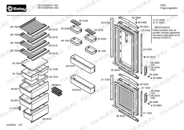 Схема №2 4FG4283A с изображением Декоративная рамка для холодильной камеры Bosch 00236786